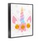 Stupell Industries Daisy Unicorn with Hearts Framed Giclee, design by Jesse Keith